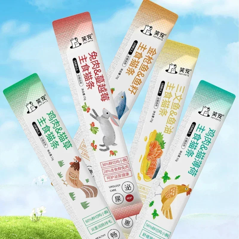 Pet Treats Interactive Rewards Salmon Cat Wet Food Kitty Snacks Cat Fattening Cheeks Cat Staple Food Cat Snacks Training Reward